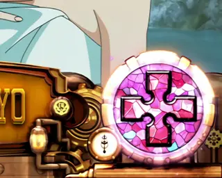 十字ピンク発光