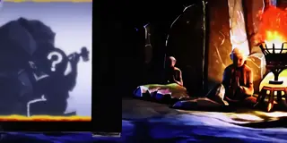 石像掘り演出