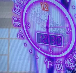 液晶右上の時計表示拡大画像