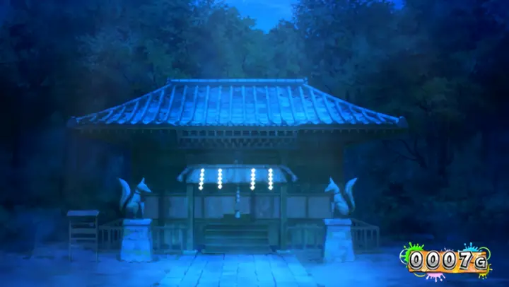 神社（夜）